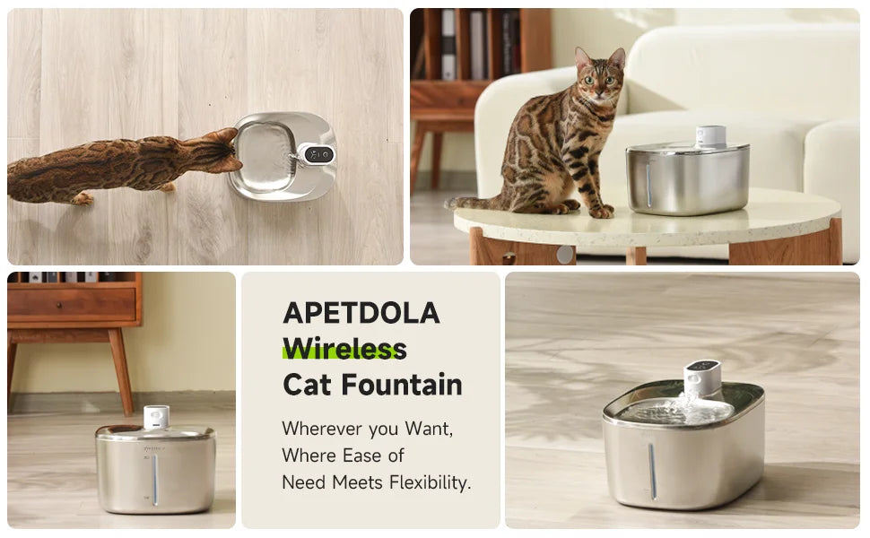 PawSensi™ Wireless Fountain – 30 Days of Fresh Water