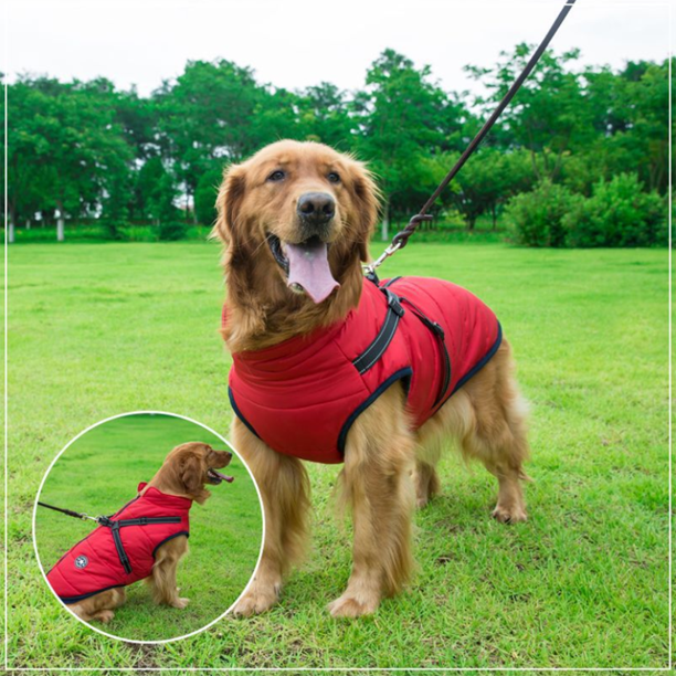 PawSensi™ Waterproof Winter Jacket with Built-in Harness