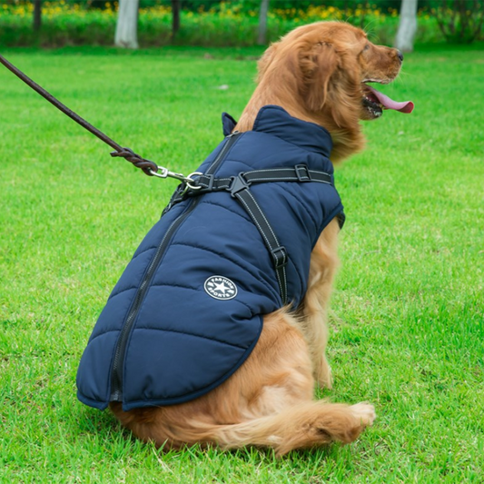 PawSensi™  Waterproof Winter Jacket with Built-in Harness