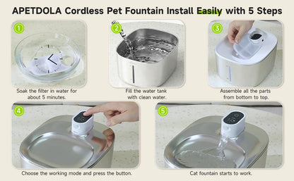 PawSensi™ Wireless Fountain – 30 Days of Fresh Water