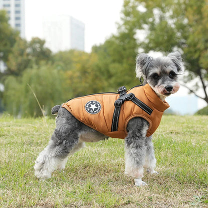 PawSensi™  Waterproof Winter Jacket with Built-in Harness